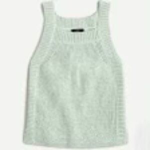 Elegant Knit Tank Top in Light Green